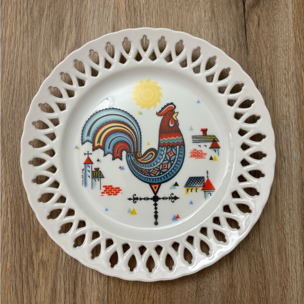Vintage Berggren Rooster Decorative Plate